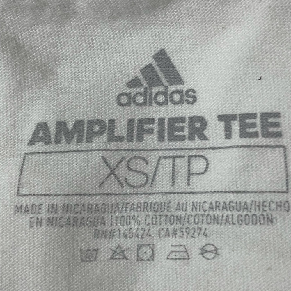 NWT Adidas Women Basic Bos tee White T-shirt XS - Picture 6 of 9